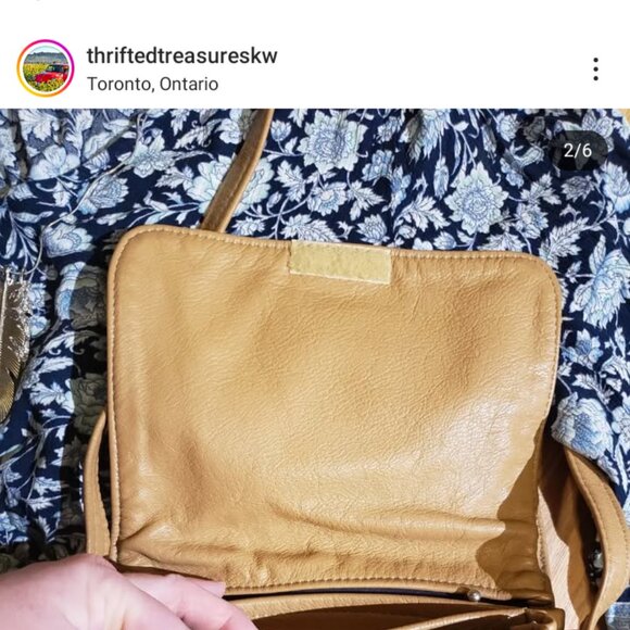 Genuine leather crossbody bag, Handcrafted by local Artisan. - Picture 5 of 7